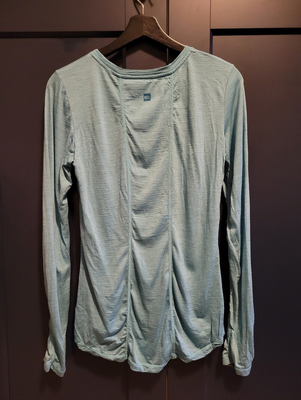 MEC 100% MERINO WOOL LONG SLEEVE WOMEN MEDIUM in TEAL BLUE